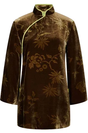 SHANGHAI TANG Blusa con estampado floral