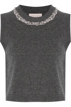 SEMICOUTURE Top con apliques de strass