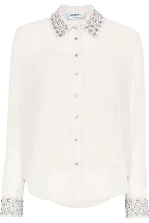 Blugirl Camisa con detalles de cristal