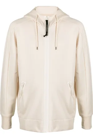 C.P. Company Hoodie con cierre y detalle Goggles