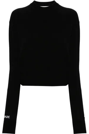 Sportmax Suéter con logo en intarsia