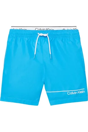 Calvin Klein Shorts de playa con cordones y logo estampado