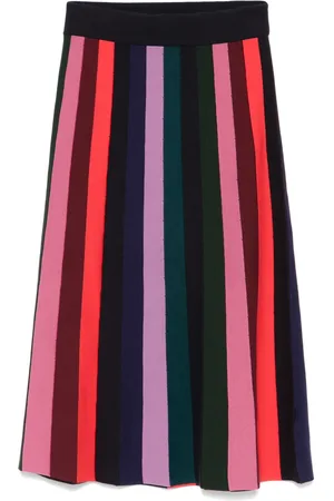 Paul Smith Falda midi con motivo de rayas