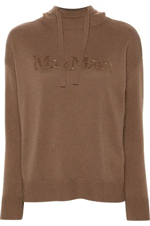 Max Mara Hoodie con logo de cristal