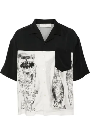 DOMREBEL Camisa con estampado gráfico