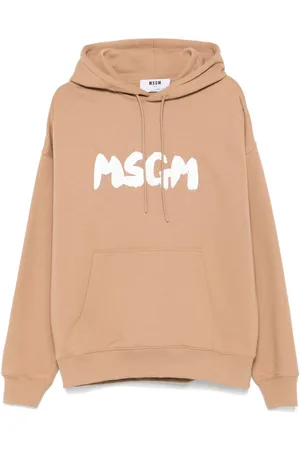 Msgm Hoodie con logo de pinceladas