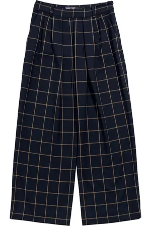 Bimba y Lola Pantalones acampanados con cuadros estampados