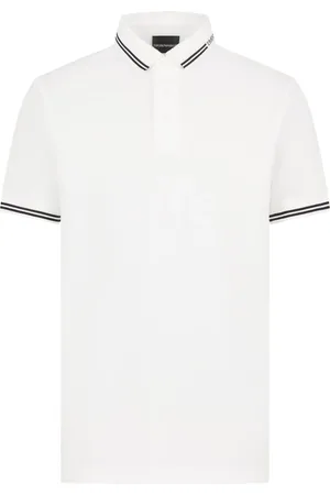 Emporio Armani Playera tipo polo con detalle del logo