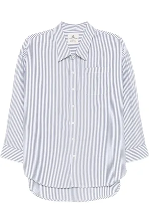 Denimist Camisa con rayas estampadas