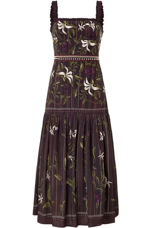 Agua by Agua Bendita Vestido midi Nispero