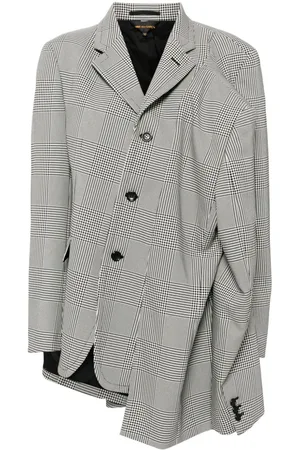 Comme des Garçons Blazer con ribete asimétrico