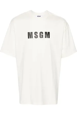 Msgm Playera con logo estampado