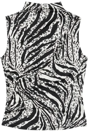 Bimba y Lola Top con estampado de cebra