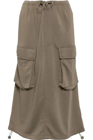 Maison Margiela Falda midi estilo cargo