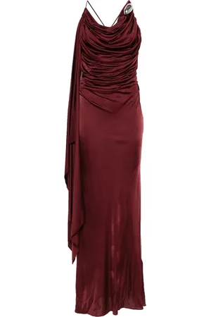 GIUSEPPE DI MORABITO Vestido largo con diseño drapeado