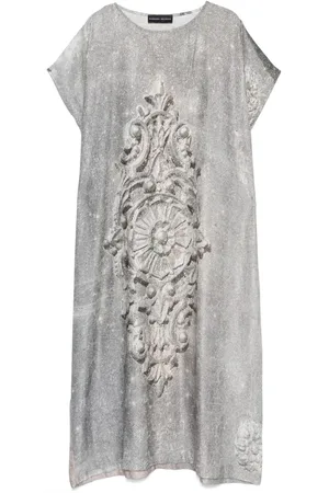 Barbara Bologna Vestido midi con estampado espacial