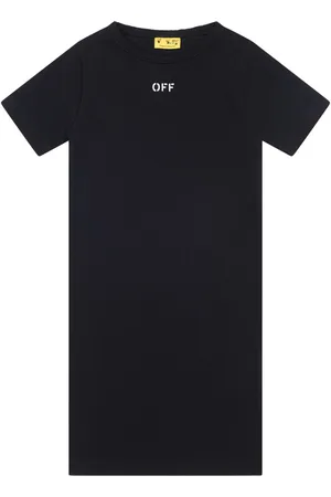 OFF-WHITE Vestido estilo playera con logo estampado