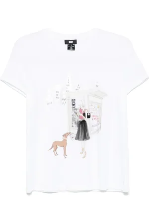 DKNY Playera con estampado gráfico