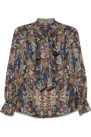 Ralph Lauren Blusa con estampado de cachemira