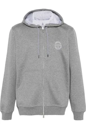 Brunello Cucinelli Hoodie con logo estampado