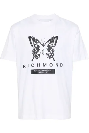 John Richmond Playera con logo estampado