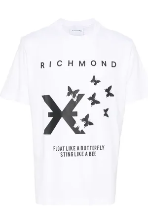 John Richmond Playera con logo estampado