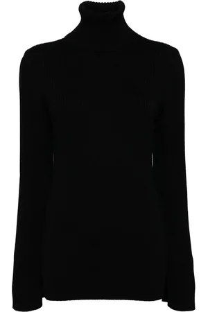 JUNYA WATANABE Top tejido de canalé con cuello de tortuga