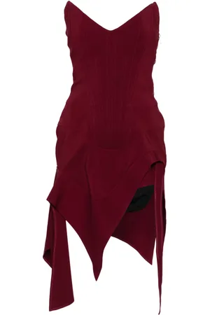 MUGLER Vestido corto estilo bustier
