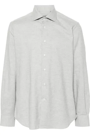 corneliani Camisa con efecto melange