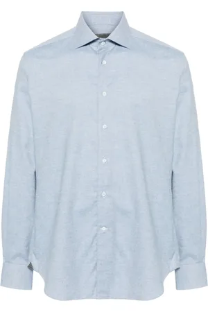 corneliani Camisa con efecto melange