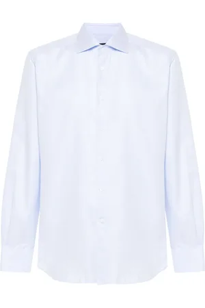 corneliani Camisa con motivo en zigzag
