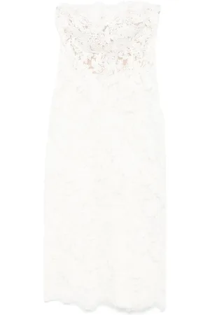 ERMANNO SCERVINO Vestido midi con bordado floral