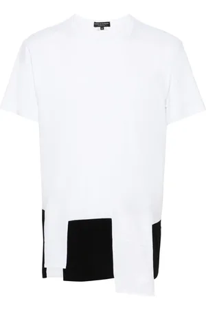 Comme des Garçons Playera con detalle patchwork