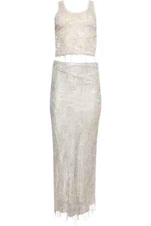 CHRISTOPHER ESBER Vestido Encased Beaded Ivy Disconnect