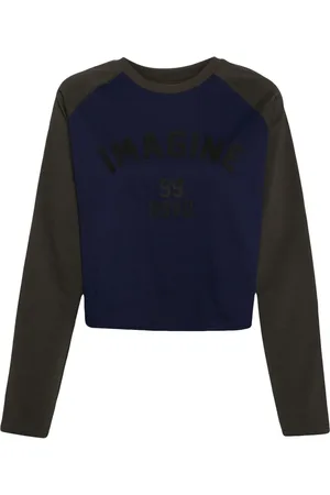 Izzue Playera con eslogan estampado y mangas raglán