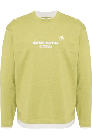 A Bathing Ape Playera con bordado Moonface