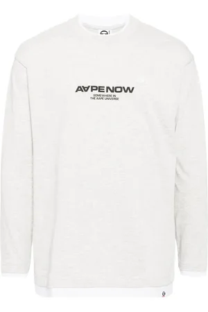 A Bathing Ape Playera con bordado Moonface