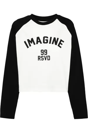 Izzue Playera con eslogan estampado y mangas raglán