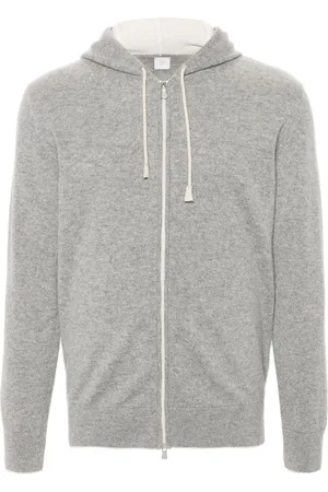 ELEVENTY Hoodie de cachemira con cierre