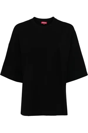 Staud Playera con dobladillo recto