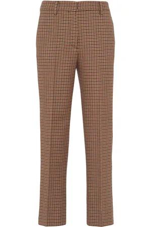 Prada Pantalones con motivo pied de poule