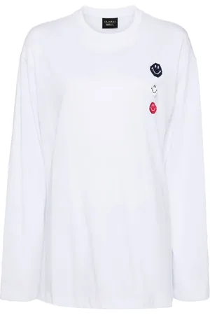 JOSHUA SANDERS Playera manga larga con motivo Smiley