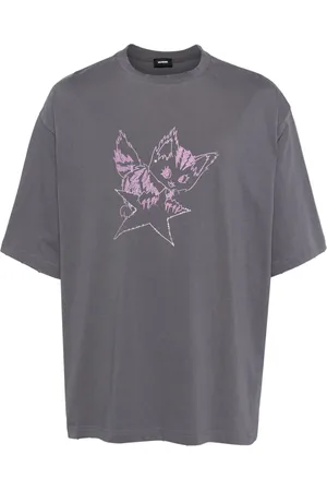 We11 Done Playera Monster Print Distressed