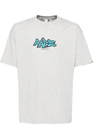 A Bathing Ape Playera con logo estampado