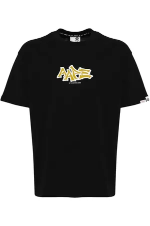 A Bathing Ape Playera con logo estampado