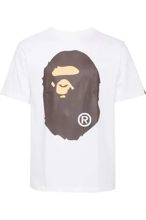 A Bathing Ape Playera con logo estampado