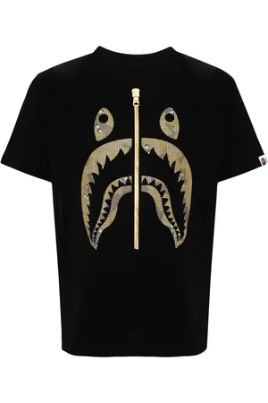 A Bathing Ape Playera con logo estampado
