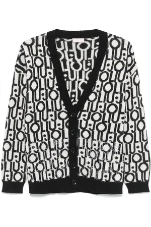 Liu Jo Cárdigan con logo en jacquard