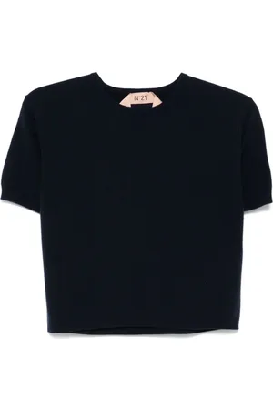 Nº21 Top con cuello redondo