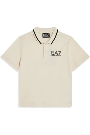 EA7 Playera tipo polo con logo estampado